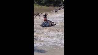 Two rescued when crocinfested river crossing goes wrong [upl. by Elisha]