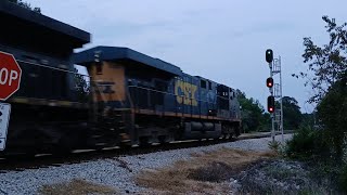 CSX M281 Drops The Signal At The Northend Of Slighs On The CNampL Subdivision [upl. by Anemolihp216]