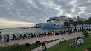 Largest Cruise Ship First Voyage quotIcon Of The Seasquot Leaving the port of Miami Jan 27 2024 [upl. by Senalda172]