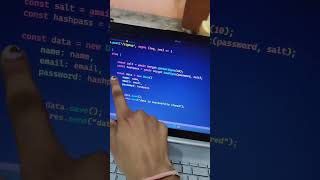 convert your password to hash and save in database coding bcryptjs ezsnippet codewithharry [upl. by Morvin]