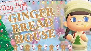 Day 24 WINTER CHRISTMAS ACNH ISLAND  ACNH GINGERBREAD HOUSE BUILD  ANIMAL CROSSING NEW HORIZONS [upl. by Terag380]