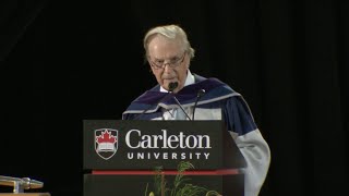 Lloyd Robertson awarded degree of Doctor of Laws Carleton University 146th Convocation [upl. by Nomelif]