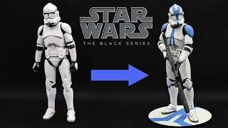 Star Wars Black Series 501st Custom [upl. by Ppilihp]