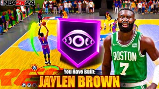 This FINALS MVP Jaylen Brown Build is UNREAL on NBA 2K24 [upl. by Aserehs164]