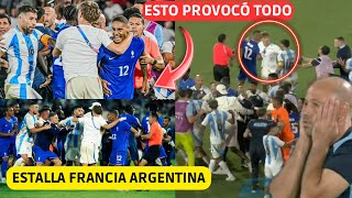 💥 ESTALLA FRANCIA ARGENTINA en LOS JUEGOS OLIMPICOS JUGADOR FRANCES INCENDIA TODO tras PARTIDO ❌ [upl. by Prem]