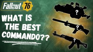 Which Commando Is The DPS KING DPS Testing  Fallout 76 [upl. by Ettelimay]