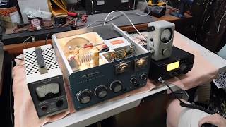 Heathkit SB220 in Action [upl. by Valaria]