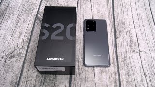 Samsung Galaxy S20 Ultra 5G  Unboxing and First Impressions [upl. by Darwin946]