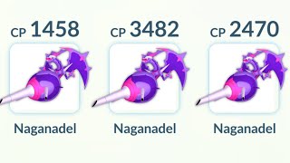 using TRIPLE NAGANADEL TEAM in Pokemon GO [upl. by Kulseth998]