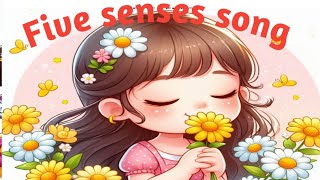 اغنية الحواس الخمسة للاطفال باللغة الإنجليزية five senses song for kids in English [upl. by Rosanna]