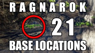 ARK Ragnarok  21 Base locations Hidden locations starter spots and more [upl. by Ugo]