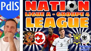 LIGUE DES NATIONS J3  EspagneSuisse  UkraineAllemagne [upl. by Katrinka630]