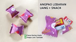 ANGPAO  AMPLOP LEBARAN SNACK PAKAI KERTAS KADO [upl. by Bink]