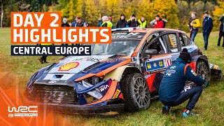 Day 2 Highlights  WRC Central European Rally 2023 [upl. by Elttil]