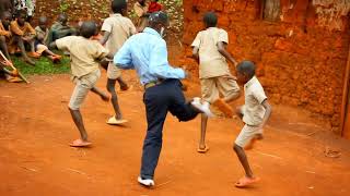 Talented African teachers playing with talented African children from Big Rama Kids [upl. by Anilak521]