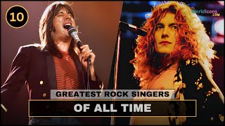 TOP 10  GREATEST ROCK SINGERS OF ALL TIME [upl. by Eidorb610]