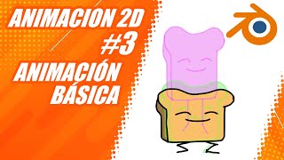 ANIMACION 2D CON BLENDER Y GREASE PENCIL  COMO ANIMAR EN BLENDER  TUTORIAL  3 [upl. by Hoseia]