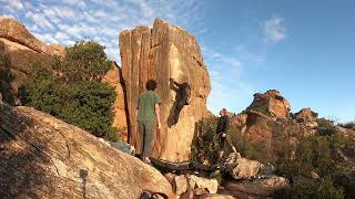 Rocklands Bouldering Zanzibar 7aV6 [upl. by Howlond415]