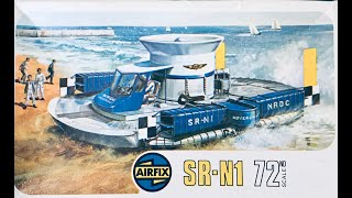 Airfix classic SRN1 Hovercraft 172 kit review [upl. by Aivartal87]