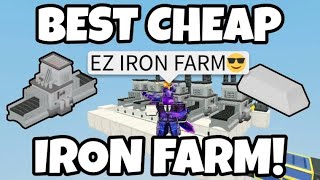 Roblox Islands  Cheap Compact Iron Farm [upl. by Bartholemy]