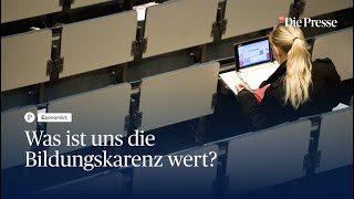 Bildungskarenz „Bezahlte Auszeiten ohne Nutzen sind nicht im Sinne der Steuerzahler“ [upl. by Neih]