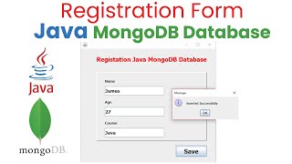 Registration Form using Java MongoDb [upl. by Dole]