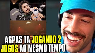 TCK REAGINDO ao ASPAS DUO COM SACY JOGANDO 2 JOGOS AO MESMO TEMPO [upl. by Harlie]