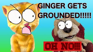 Talking ginger misbehaves with Talking Ben the babysitter￼￼grounded [upl. by Eluk880]