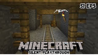 Vanilla Minecraft Silent Long Lets Play  Episode 5  Abandoned Mineshaft [upl. by Kathryn]