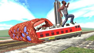 Frenklin Vs Train Eater Monster 😱  In indian bike driving 3d  TioxPlay [upl. by Dnomaj399]