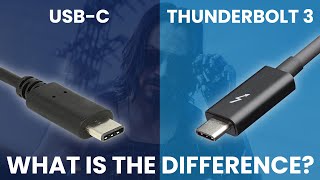 Thunderbolt 3 vs USBC  What Is The Difference Simple Guide [upl. by Rodolphe557]