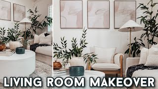 DIY LIVING ROOM MAKEOVER amp HOME DECOR RESTYLE  DECORATING IDEAS  DECORATING ON A BUDGET [upl. by Suneya222]