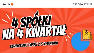 Odc 42 Moje 4 propozycje spółek z GPW na 4 kwartał 2024 Podsumowanie i rozliczenie zakupów za Q3 [upl. by Noyr]