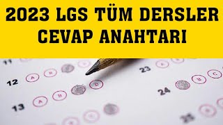 2023 LGS SORULARI VE CEVAPLARI TÜM DERSLER MEB [upl. by Kuhlman]