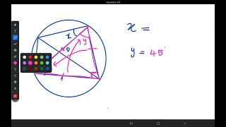 Cyclic Quadrilateral🟠💠 Isosceles Triangle⏫️ Right Triangle 📐🤝 Chord 🔄 Circle Theorem  Radius 3️⃣ [upl. by Ayojal]