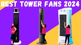 Best tower fans for home in India 2024  Futuristic Design  Bladeless Technology Tower Fan [upl. by Hackett]