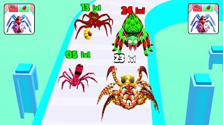 Spider Insect Evolution Run  Level Up Gameplay Levels 2254 iosAndroid [upl. by Harriet]