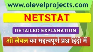 NETSTAT Command O Level Solved Paper [upl. by Ashby774]