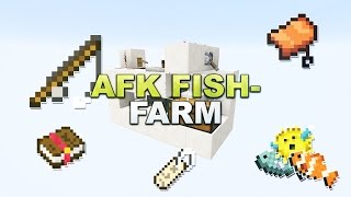 Minecraft  Vollautomatische Fischfarm  AFK Fishfarm  Tutorial 112 [upl. by Froehlich213]