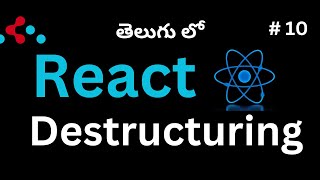 10 Props Destructuring in React Telugu [upl. by Noraha]