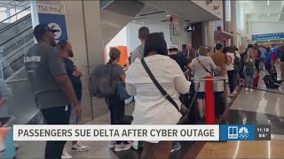 Several passengers file class action lawsuit against Delta [upl. by Ertnod276]