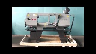 WELLSAW 13quot x 18quot SCISSORTYPE METAL CUTTING BANDSAW [upl. by Lindon]