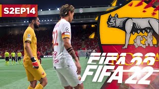 SEEING RED IN THE SEMIFINAL  FIFA 22 ROMA CAREER MODE S2E14 [upl. by Darcee92]