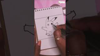 pikachu is enjoying himself  draw pikachu easy  pikachu easy drawing  pokemon song [upl. by Anerec634]