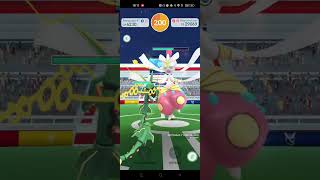 Pokémon GO Mega Raid  Mega Medicham Solo Using Mega Rayquaza [upl. by Nanon]