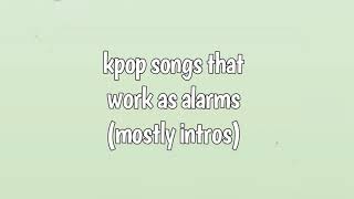 Kpop Songs that Can Be AlarmsRingtones [upl. by Lippold]