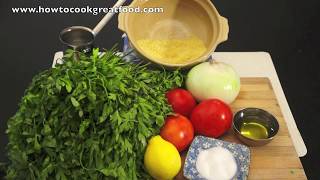 Tabbouleh Recipe  Arabic Salad  Tabbouleh  Middle Eastern Salad  Parsley Salad  تبولة‎ [upl. by Asilrac956]