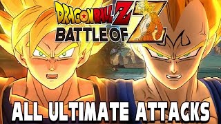 Dragon Ball Z Battle of Z  All Ultimate Attacks [upl. by Rialc]