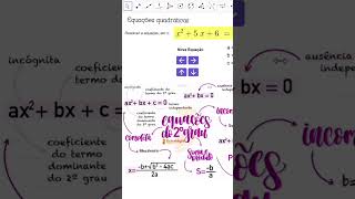 Equações quadráticas Quiz [upl. by Geoffrey]