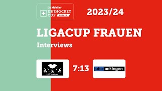 Interviews Ligacup Frauen [upl. by Epul]